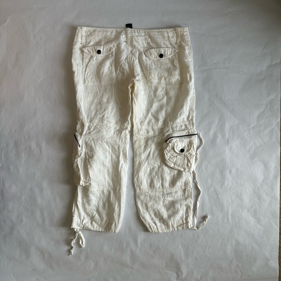 White Cargo Pants - Picture 2 of 5
